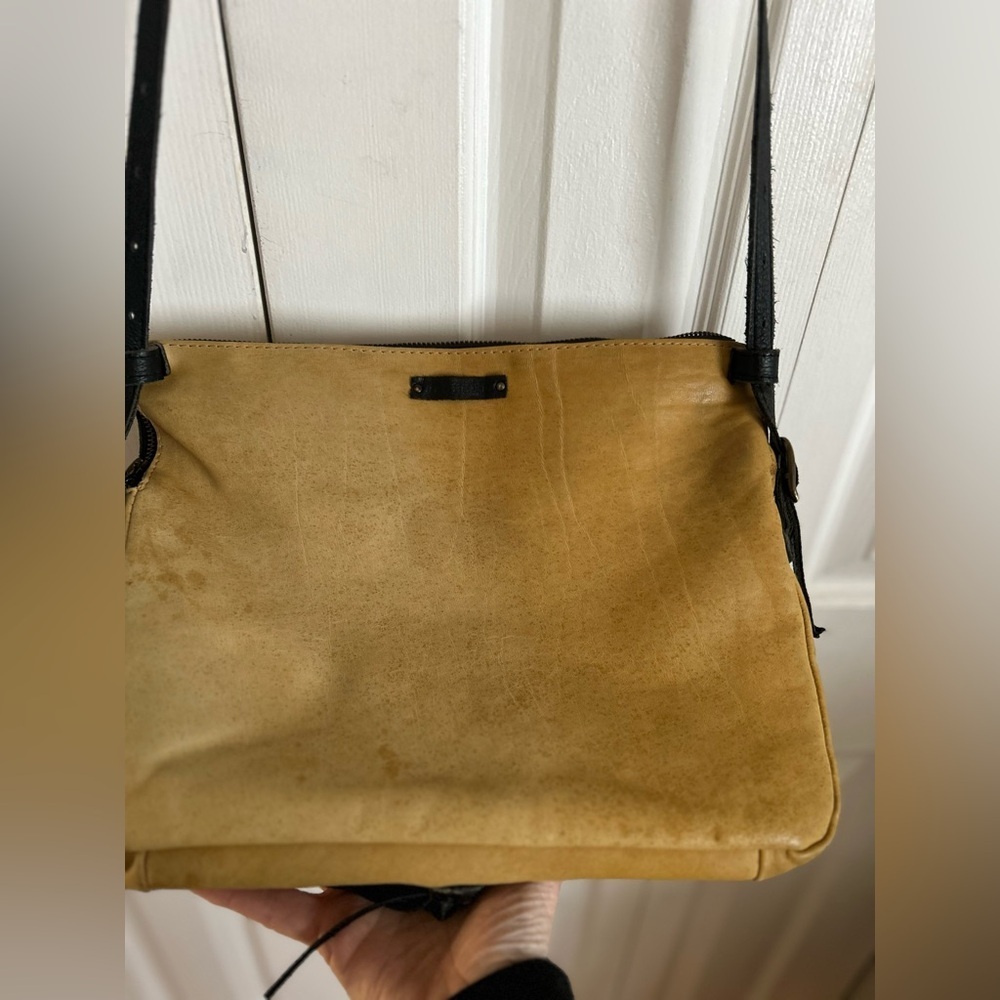 Genuine leather / fur trim crossbody - Picture 5 of 12